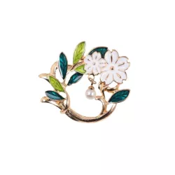 Broche con diseño de flor