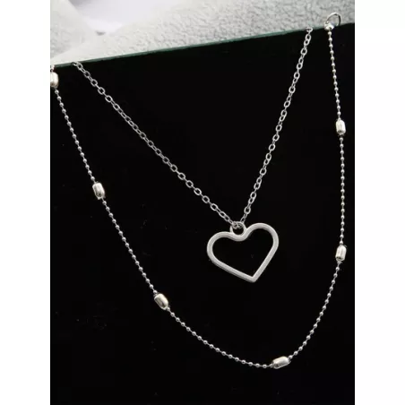 1 set Cadena tobillera de moda con adorno de corazón para mujeres para decoración diaria