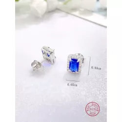 3 piezas dulce con versátil plata 925 & zirconia cúbica Pendientes con Set collar , adecuado para diariamente desplazamientos ,