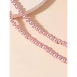 Mujer 1 pieza Collar Hip hop con cuenta con perla artificial para hombres para decoración diaria