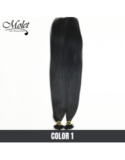 Molet European Human Hair Flat tips Color 1