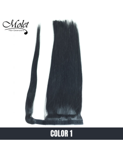 Molet European Human Hair Ponytail Color 1